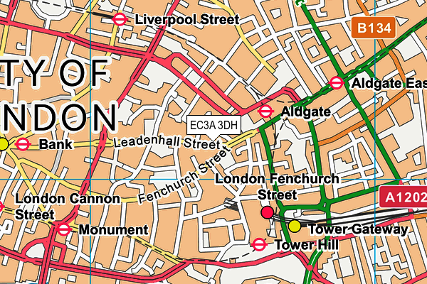 EC3A 3DH map - OS VectorMap District (Ordnance Survey) EC3A 3DH map - OS VectorMap District (Ordnance Survey)