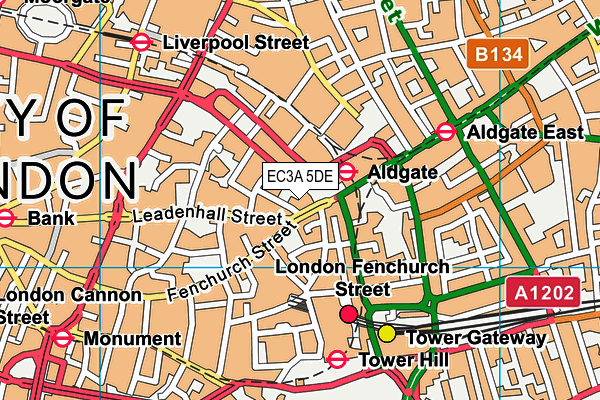 EC3A 5DE map - OS VectorMap District (Ordnance Survey) EC3A 5DE map - OS VectorMap District (Ordnance Survey)