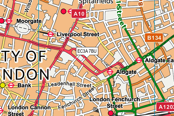 EC3A 7BU map - OS VectorMap District (Ordnance Survey) EC3A 7BU map - OS VectorMap District (Ordnance Survey)