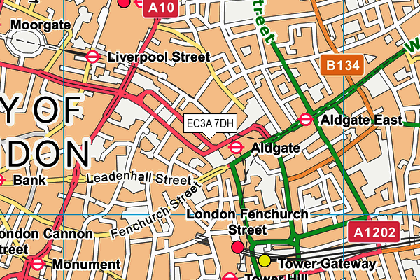 EC3A 7DH map - OS VectorMap District (Ordnance Survey) EC3A 7DH map - OS VectorMap District (Ordnance Survey)