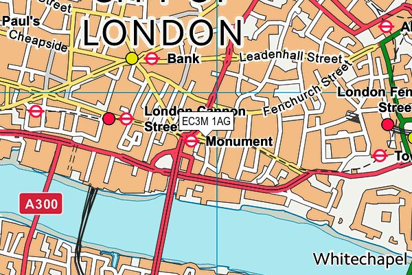 EC3M 1AG map - OS VectorMap District (Ordnance Survey) EC3M 1AG map - OS VectorMap District (Ordnance Survey)