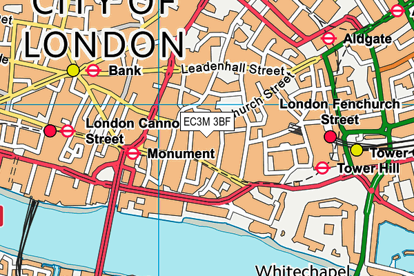 EC3M 3BF map - OS VectorMap District (Ordnance Survey) EC3M 3BF map - OS VectorMap District (Ordnance Survey)