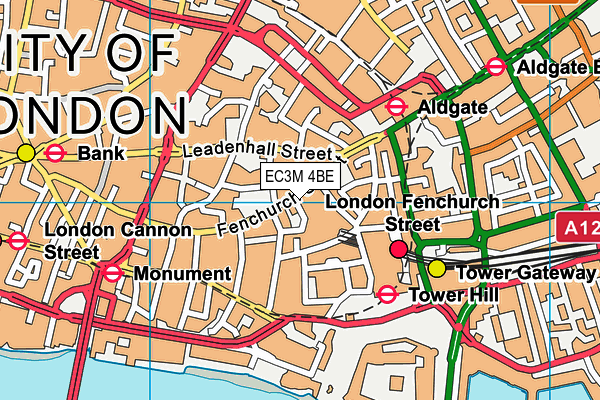 EC3M 4BE map - OS VectorMap District (Ordnance Survey) EC3M 4BE map - OS VectorMap District (Ordnance Survey)