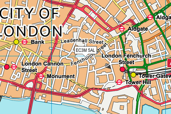 EC3M 5AL map - OS VectorMap District (Ordnance Survey) EC3M 5AL map - OS VectorMap District (Ordnance Survey)