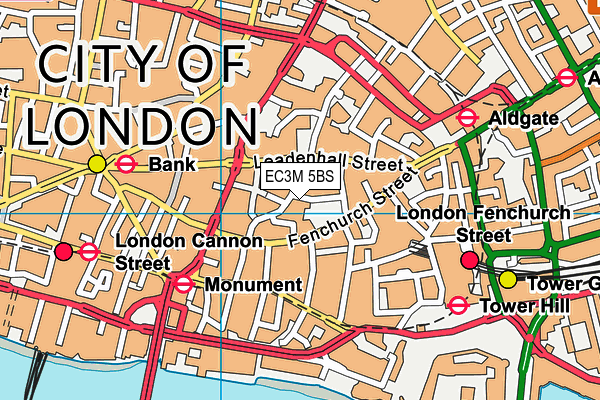 EC3M 5BS map - OS VectorMap District (Ordnance Survey) EC3M 5BS map - OS VectorMap District (Ordnance Survey)