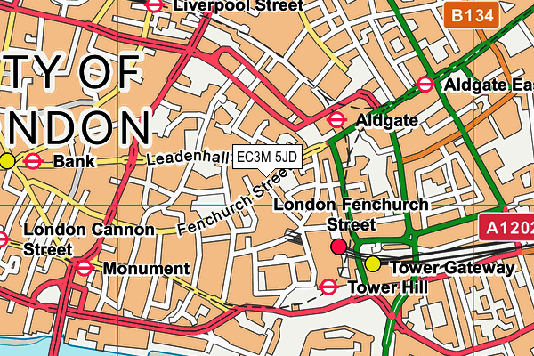 EC3M 5JD map - OS VectorMap District (Ordnance Survey) EC3M 5JD map - OS VectorMap District (Ordnance Survey)