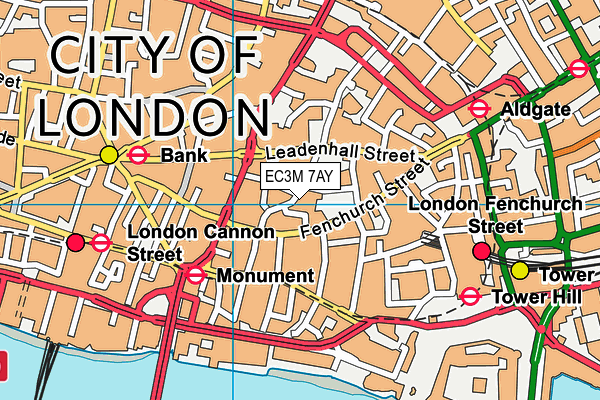 EC3M 7AY map - OS VectorMap District (Ordnance Survey) EC3M 7AY map - OS VectorMap District (Ordnance Survey)
