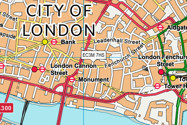 EC3M 7HS map - OS VectorMap District (Ordnance Survey) EC3M 7HS map - OS VectorMap District (Ordnance Survey)