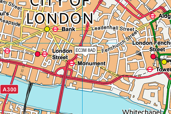 EC3M 8AD map - OS VectorMap District (Ordnance Survey) EC3M 8AD map - OS VectorMap District (Ordnance Survey)