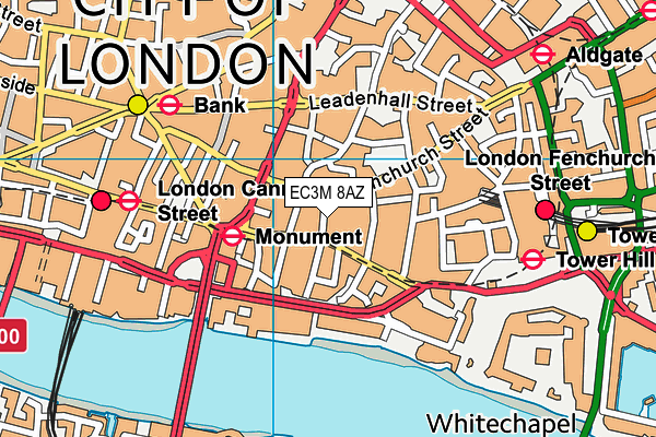 EC3M 8AZ map - OS VectorMap District (Ordnance Survey) EC3M 8AZ map - OS VectorMap District (Ordnance Survey)