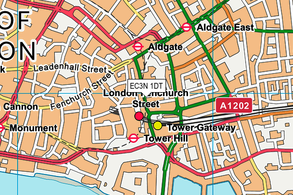 EC3N 1DT map - OS VectorMap District (Ordnance Survey) EC3N 1DT map - OS VectorMap District (Ordnance Survey)