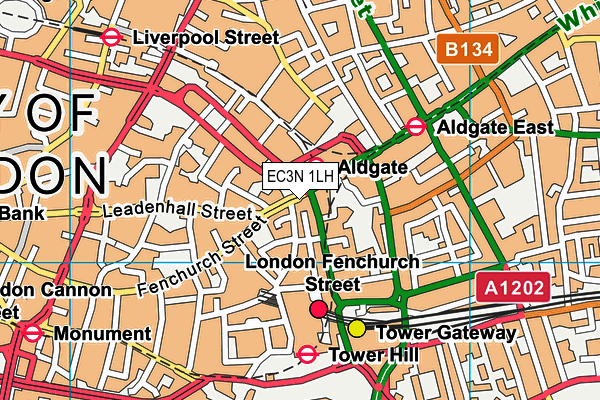 EC3N 1LH map - OS VectorMap District (Ordnance Survey) EC3N 1LH map - OS VectorMap District (Ordnance Survey)