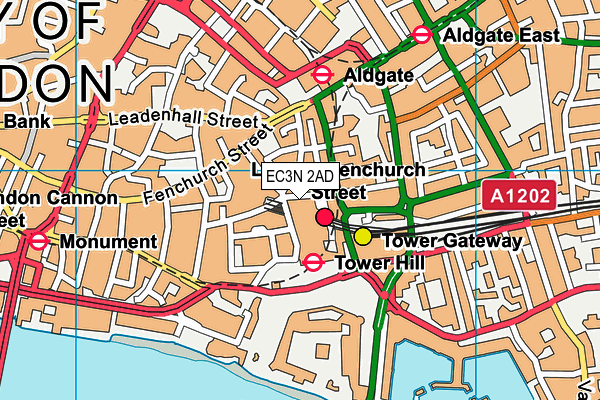 EC3N 2AD map - OS VectorMap District (Ordnance Survey)