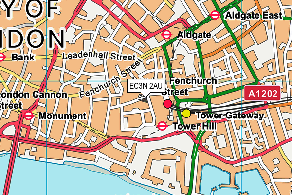 EC3N 2AU map - OS VectorMap District (Ordnance Survey) EC3N 2AU map - OS VectorMap District (Ordnance Survey)