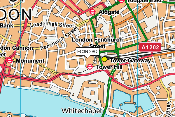 EC3N 2BQ map - OS VectorMap District (Ordnance Survey)