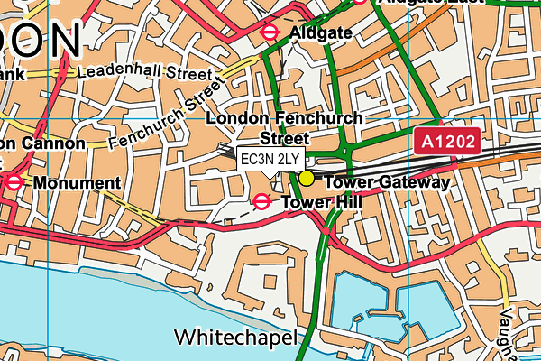 EC3N 2LY map - OS VectorMap District (Ordnance Survey) EC3N 2LY map - OS VectorMap District (Ordnance Survey)