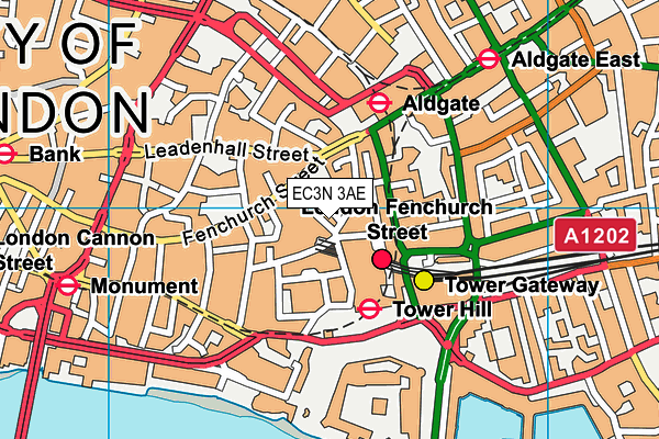 EC3N 3AE map - OS VectorMap District (Ordnance Survey)