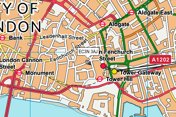 EC3N 3AJ map - OS VectorMap District (Ordnance Survey) EC3N 3AJ map - OS VectorMap District (Ordnance Survey)