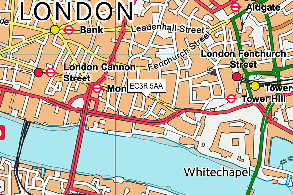 EC3R 5AA map - OS VectorMap District (Ordnance Survey) EC3R 5AA map - OS VectorMap District (Ordnance Survey)