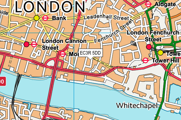 EC3R 5DD map - OS VectorMap District (Ordnance Survey) EC3R 5DD map - OS VectorMap District (Ordnance Survey)