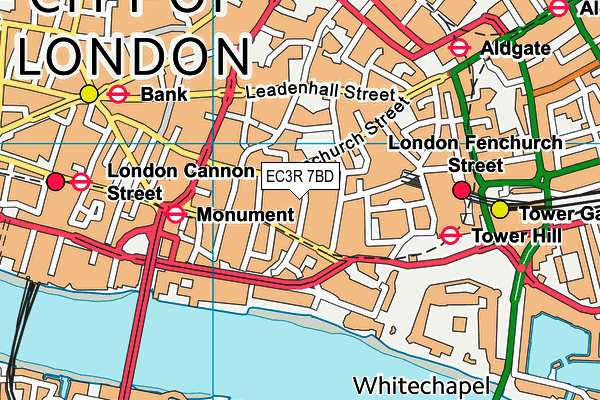 EC3R 7BD map - OS VectorMap District (Ordnance Survey) EC3R 7BD map - OS VectorMap District (Ordnance Survey)