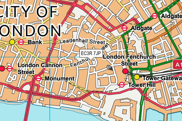 EC3R 7JP map - OS VectorMap District (Ordnance Survey) EC3R 7JP map - OS VectorMap District (Ordnance Survey)