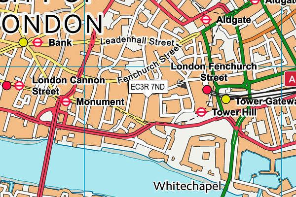 EC3R 7ND map - OS VectorMap District (Ordnance Survey) EC3R 7ND map - OS VectorMap District (Ordnance Survey)