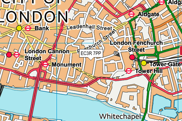 EC3R 7PP map - OS VectorMap District (Ordnance Survey) EC3R 7PP map - OS VectorMap District (Ordnance Survey)