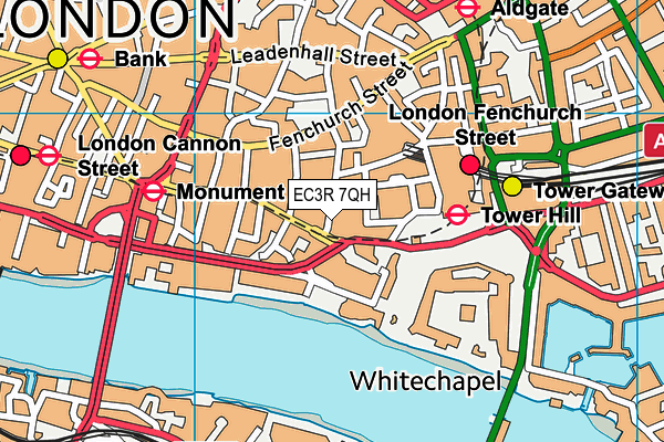 EC3R 7QH map - OS VectorMap District (Ordnance Survey) EC3R 7QH map - OS VectorMap District (Ordnance Survey)
