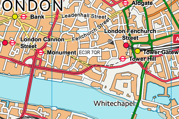 EC3R 7QR map - OS VectorMap District (Ordnance Survey) EC3R 7QR map - OS VectorMap District (Ordnance Survey)