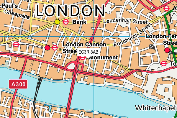 EC3R 8AB map - OS VectorMap District (Ordnance Survey) EC3R 8AB map - OS VectorMap District (Ordnance Survey)