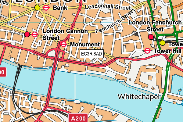 EC3R 8AD map - OS VectorMap District (Ordnance Survey) EC3R 8AD map - OS VectorMap District (Ordnance Survey)