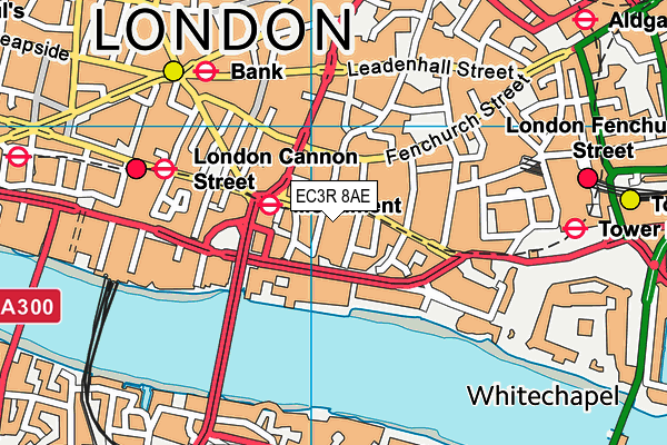 EC3R 8AE map - OS VectorMap District (Ordnance Survey) EC3R 8AE map - OS VectorMap District (Ordnance Survey)