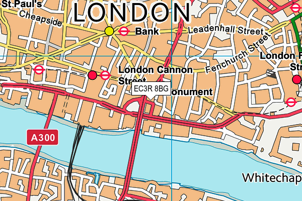 EC3R 8BG map - OS VectorMap District (Ordnance Survey) EC3R 8BG map - OS VectorMap District (Ordnance Survey)