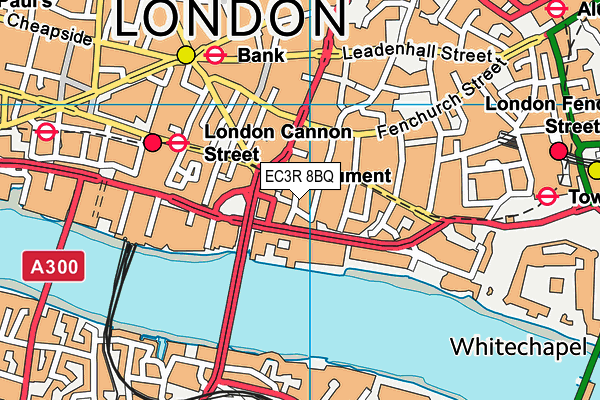 EC3R 8BQ map - OS VectorMap District (Ordnance Survey) EC3R 8BQ map - OS VectorMap District (Ordnance Survey)