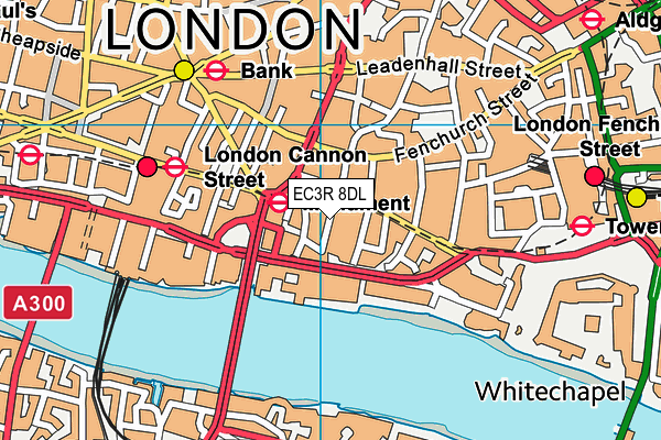 EC3R 8DL map - OS VectorMap District (Ordnance Survey) EC3R 8DL map - OS VectorMap District (Ordnance Survey)