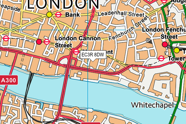 EC3R 8DW map - OS VectorMap District (Ordnance Survey) EC3R 8DW map - OS VectorMap District (Ordnance Survey)