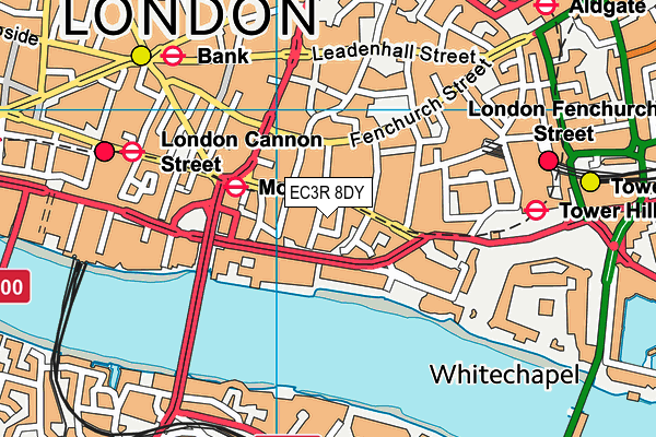 EC3R 8DY map - OS VectorMap District (Ordnance Survey) EC3R 8DY map - OS VectorMap District (Ordnance Survey)
