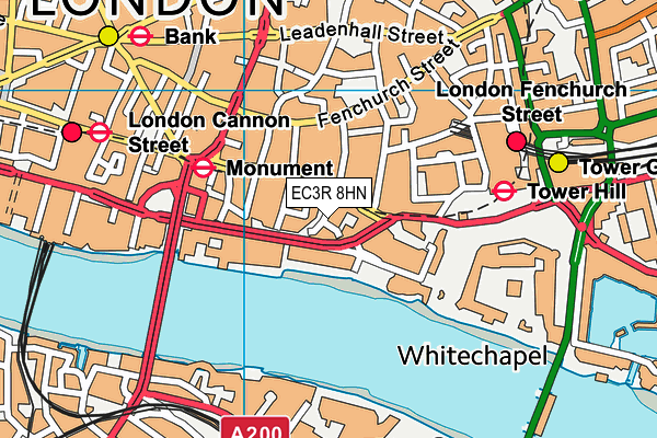 EC3R 8HN map - OS VectorMap District (Ordnance Survey) EC3R 8HN map - OS VectorMap District (Ordnance Survey)