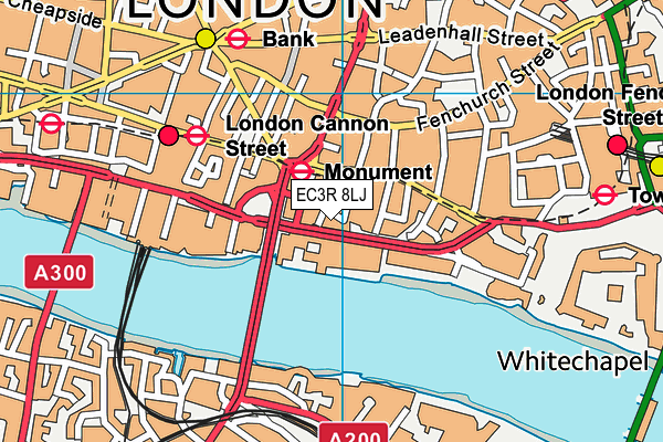 EC3R 8LJ map - OS VectorMap District (Ordnance Survey) EC3R 8LJ map - OS VectorMap District (Ordnance Survey)