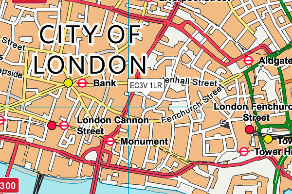 EC3V 1LR map - OS VectorMap District (Ordnance Survey)