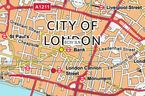 EC3V 3LN map - OS VectorMap District (Ordnance Survey) EC3V 3LN map - OS VectorMap District (Ordnance Survey)