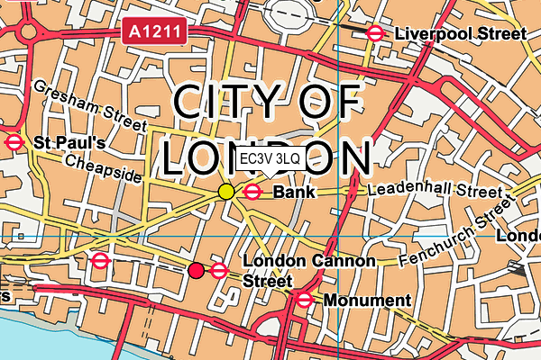 EC3V 3LQ map - OS VectorMap District (Ordnance Survey) EC3V 3LQ map - OS VectorMap District (Ordnance Survey)