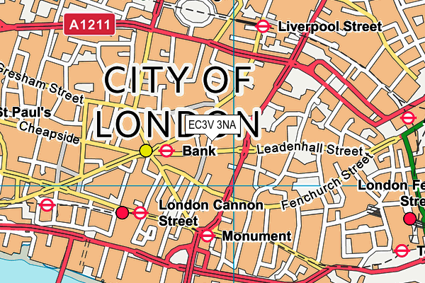 EC3V 3NA map - OS VectorMap District (Ordnance Survey) EC3V 3NA map - OS VectorMap District (Ordnance Survey)