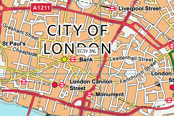 EC3V 3NL map - OS VectorMap District (Ordnance Survey) EC3V 3NL map - OS VectorMap District (Ordnance Survey)