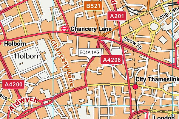 EC4A 1AG map - OS VectorMap District (Ordnance Survey) EC4A 1AG map - OS VectorMap District (Ordnance Survey)
