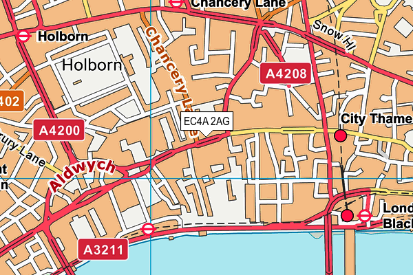 EC4A 2AG map - OS VectorMap District (Ordnance Survey) EC4A 2AG map - OS VectorMap District (Ordnance Survey)