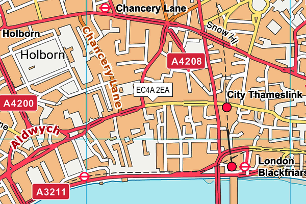 EC4A 2EA map - OS VectorMap District (Ordnance Survey) EC4A 2EA map - OS VectorMap District (Ordnance Survey)
