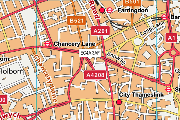 EC4A 3AF map - OS VectorMap District (Ordnance Survey) EC4A 3AF map - OS VectorMap District (Ordnance Survey)