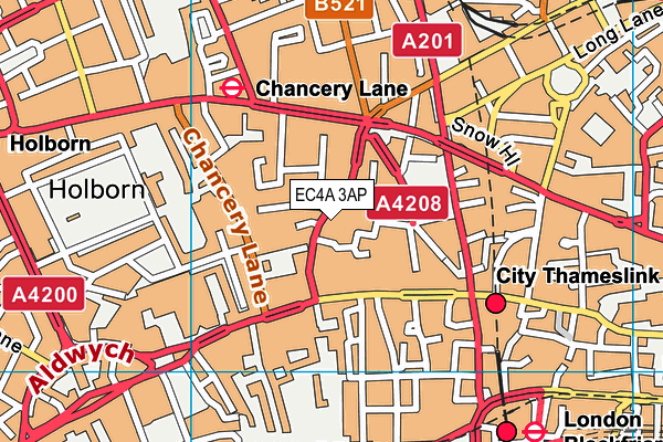 EC4A 3AP map - OS VectorMap District (Ordnance Survey) EC4A 3AP map - OS VectorMap District (Ordnance Survey)